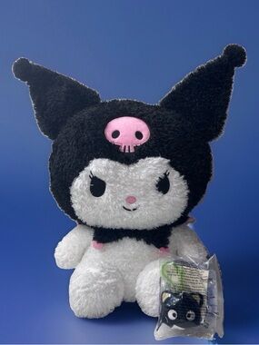 Sanrio Kuromi Plush Toy Black White Pink